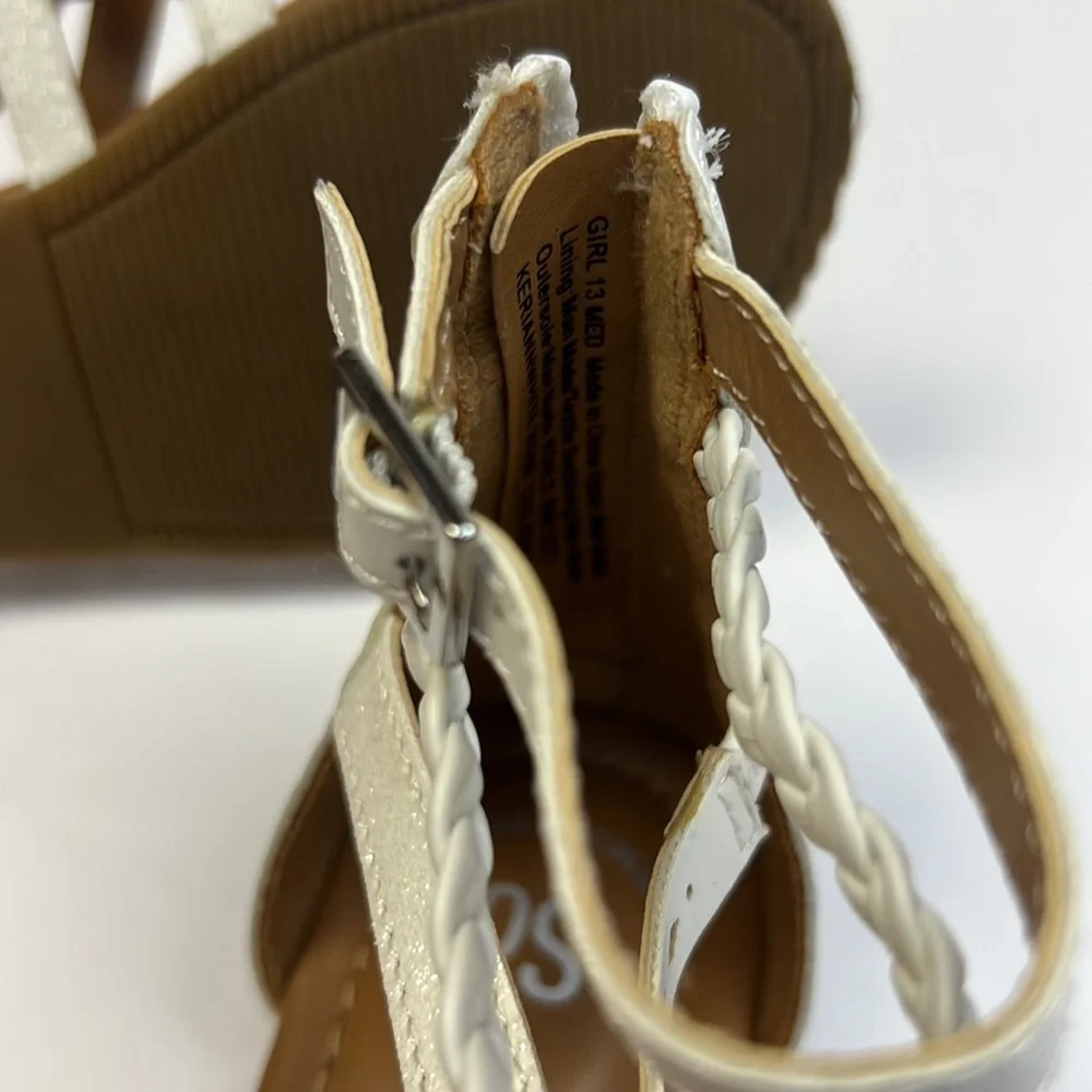 SO White girls sandals size 13m